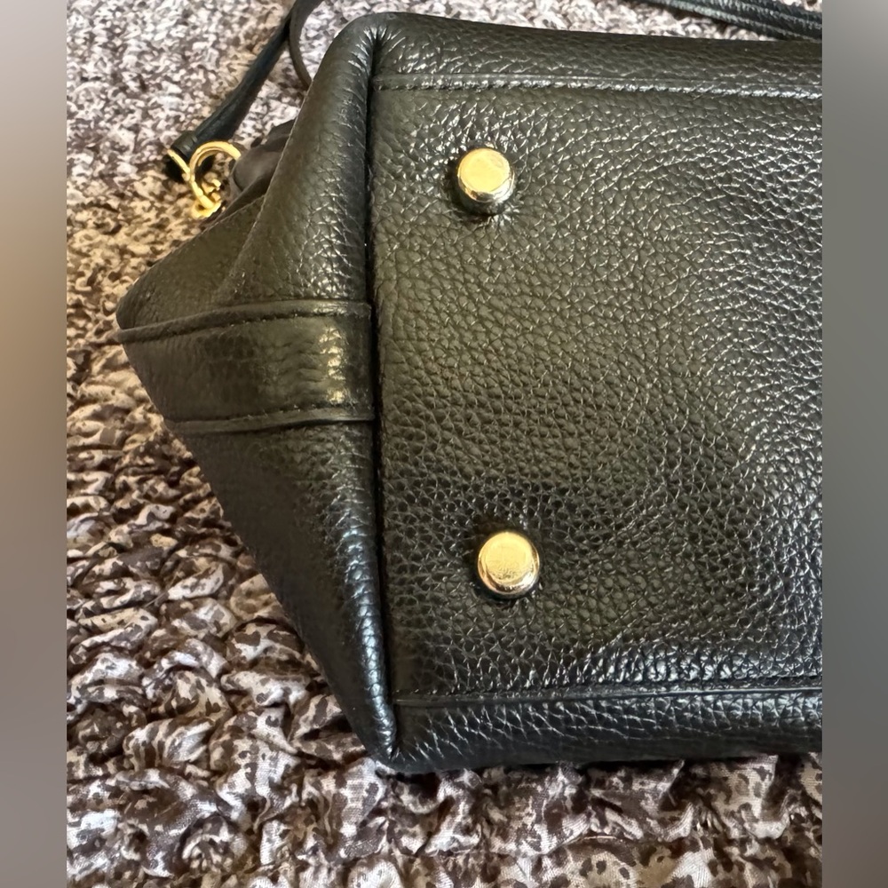 COACH F54687 Tyler Black Pebbled Leather Shoulder/Crossbody Bag - Picture 9 of 12